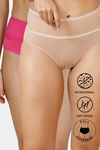 Zivame Anti-Microbial High Rise Full Coverage Tummy Tucker Hipster Panty (Pack of 2) - Multicolor — thumbnail 1
